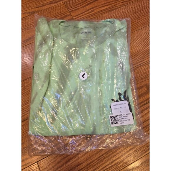 Off The Grid Records Shirt Men's Size Lg Green Tie Dye DJ John Summit WAL‎ Tour - Picture 8 of 8